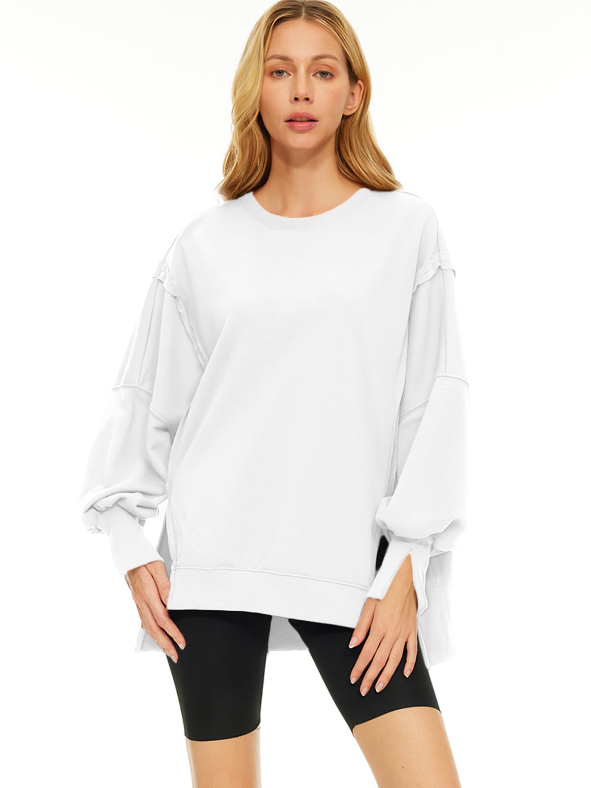 Womens Oversized Sweatshirts Hoodies Crewneck Shirts Fall Outfits
