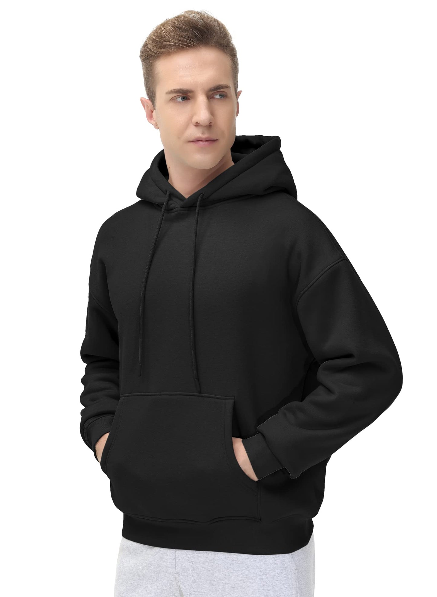 Men's Fleece Pullover Hoodie Loose Fit Ultra Soft