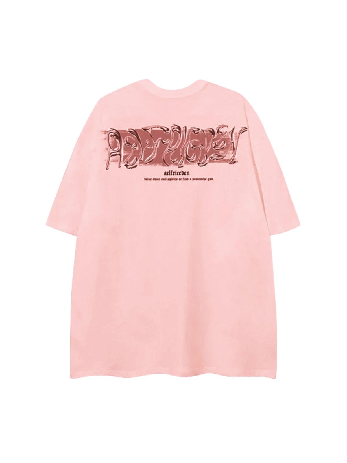 Metalic Graphic Tees Men Y2k Oversized T Shirts Women Vintage Tees Unisex Summer Tops