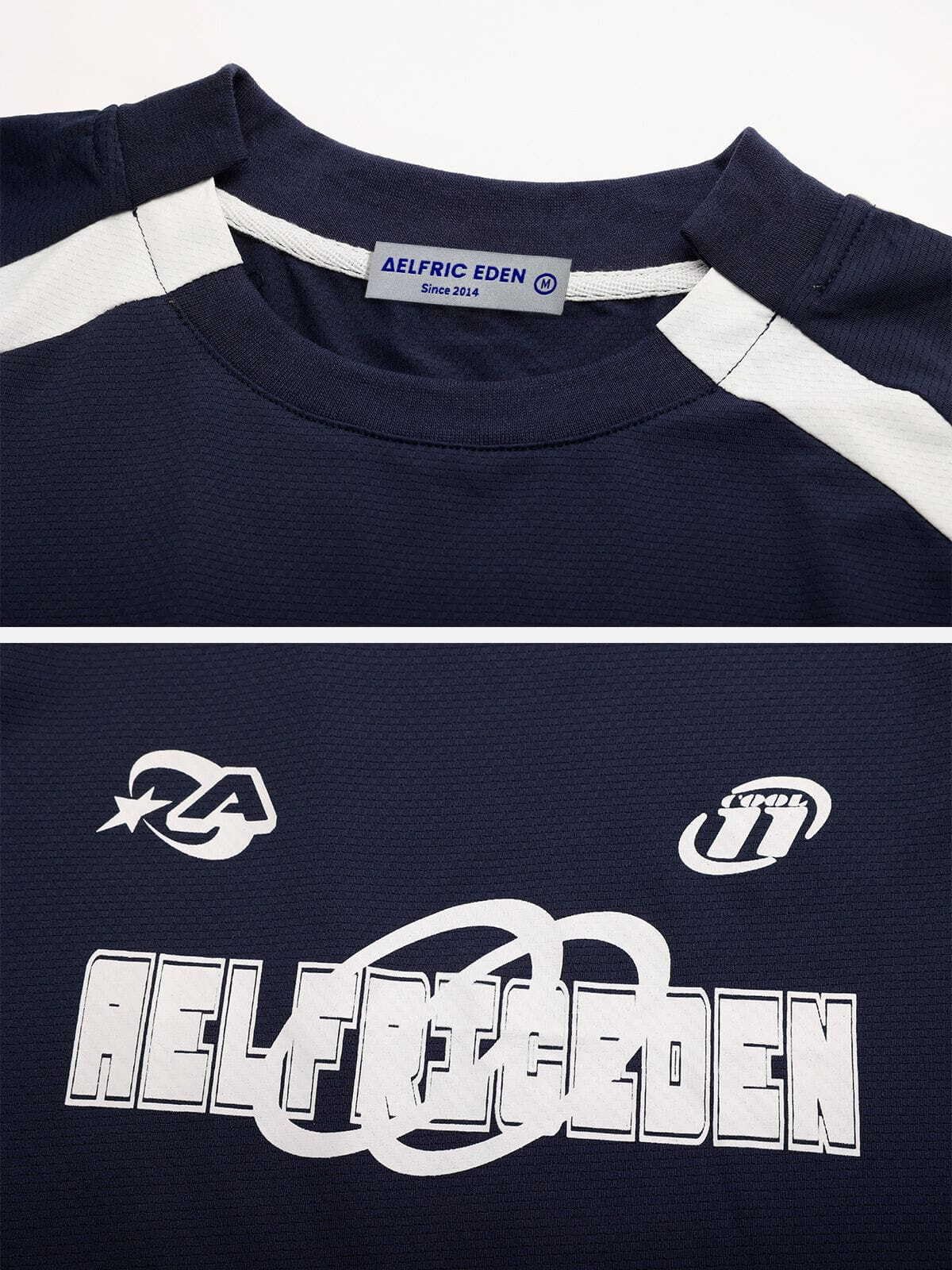 Oversized T Shirt Men 90s Shirt Unisex Streetwear Contrast Color Graphic Tees