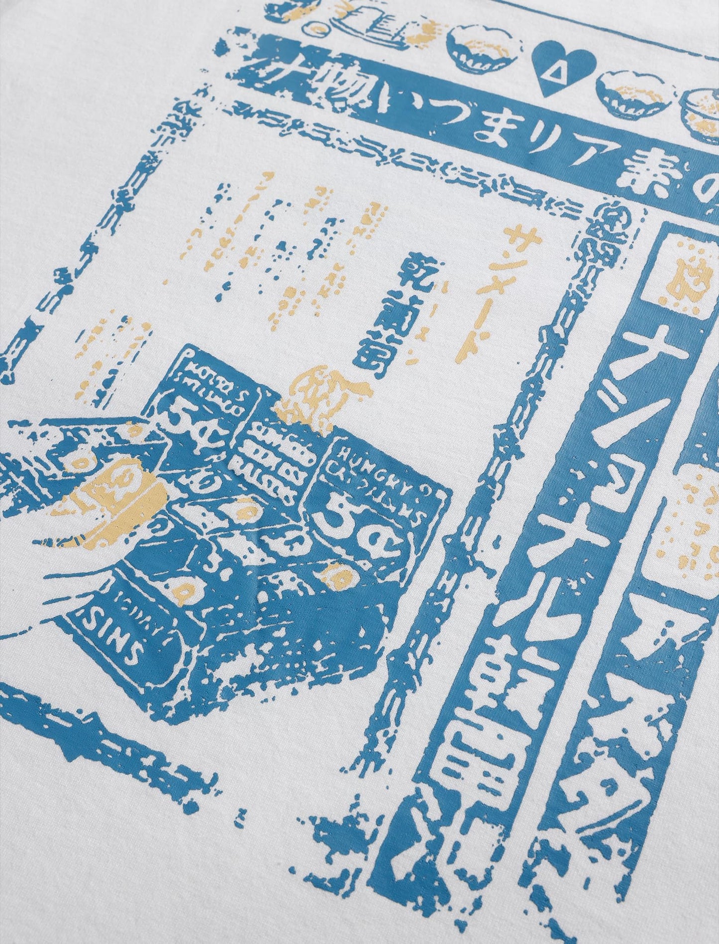 Mens 90s Vintage Oversized Shirts Unisex Harajuku T Shirt Print Graphic Tees