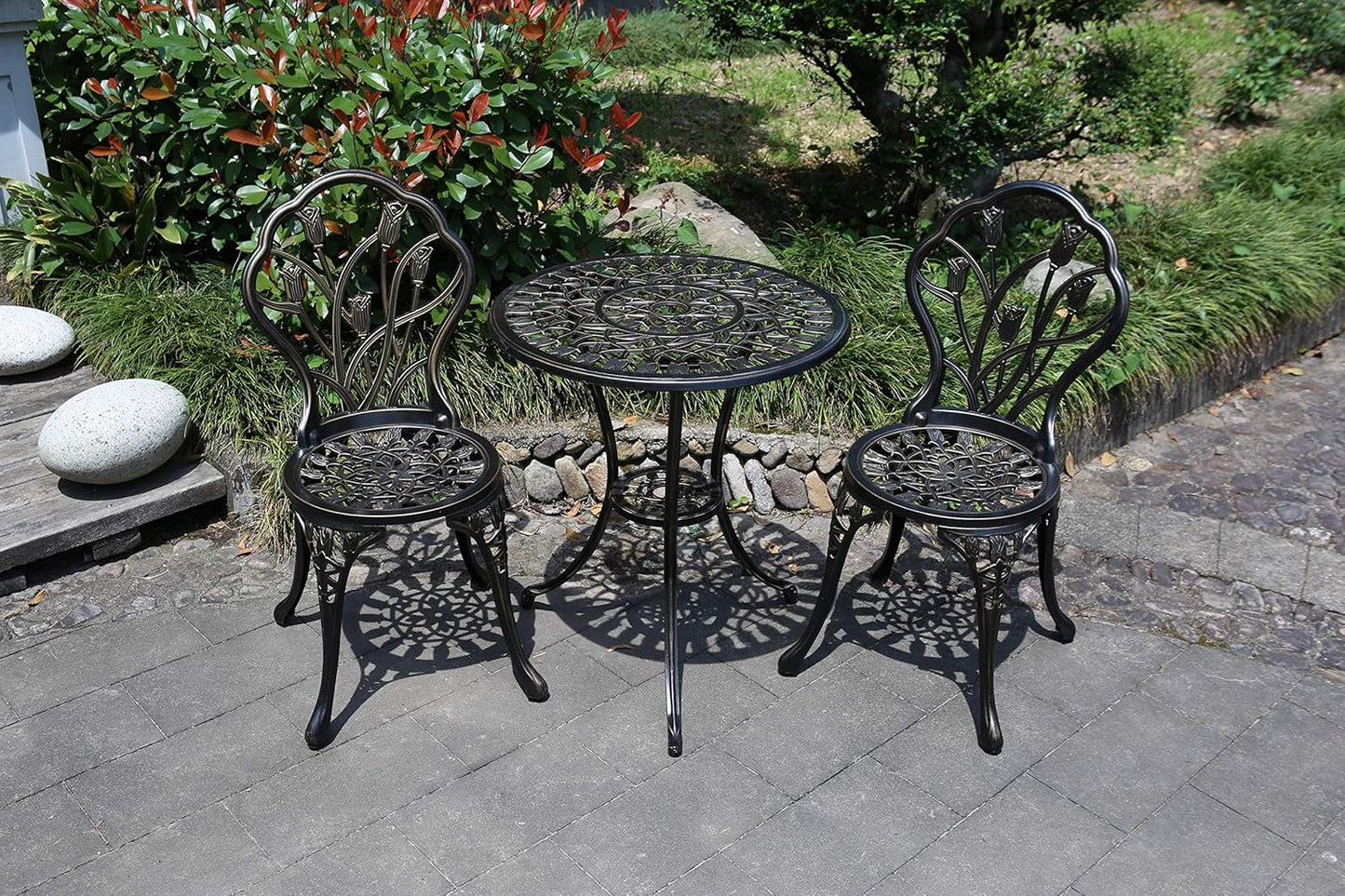 C/G 3 Piece Bistro Set Outdoor Patio Table