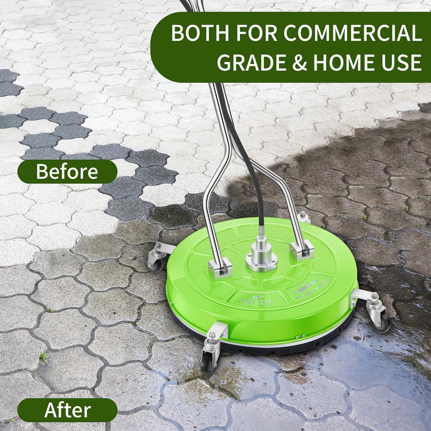 14" Pressure Washer Surface Cleaner with 4 Wheels