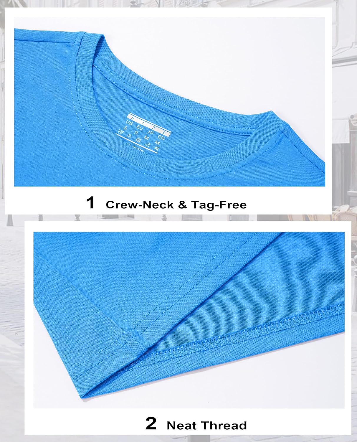 Women's Cotton T-Shirts Short-Sleeve Shirts Crew-Neck Tops