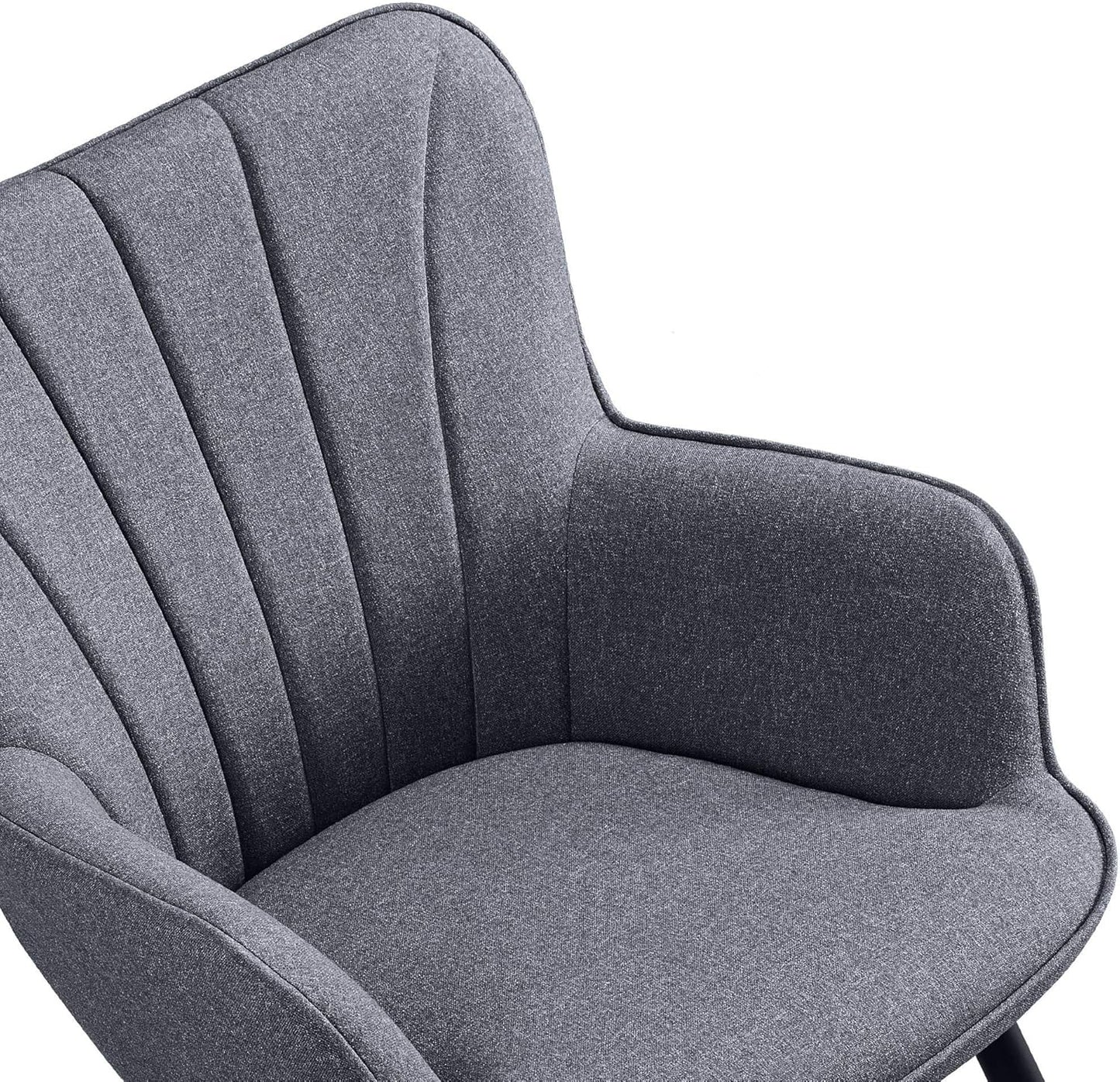 Yaheetech PU Leather Armchair Modern Accent Chair with Metal Legs