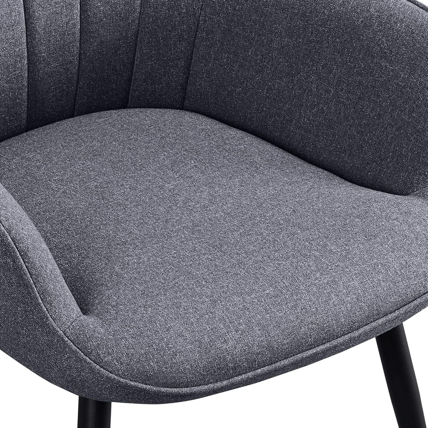 Yaheetech PU Leather Armchair Modern Accent Chair with Metal Legs