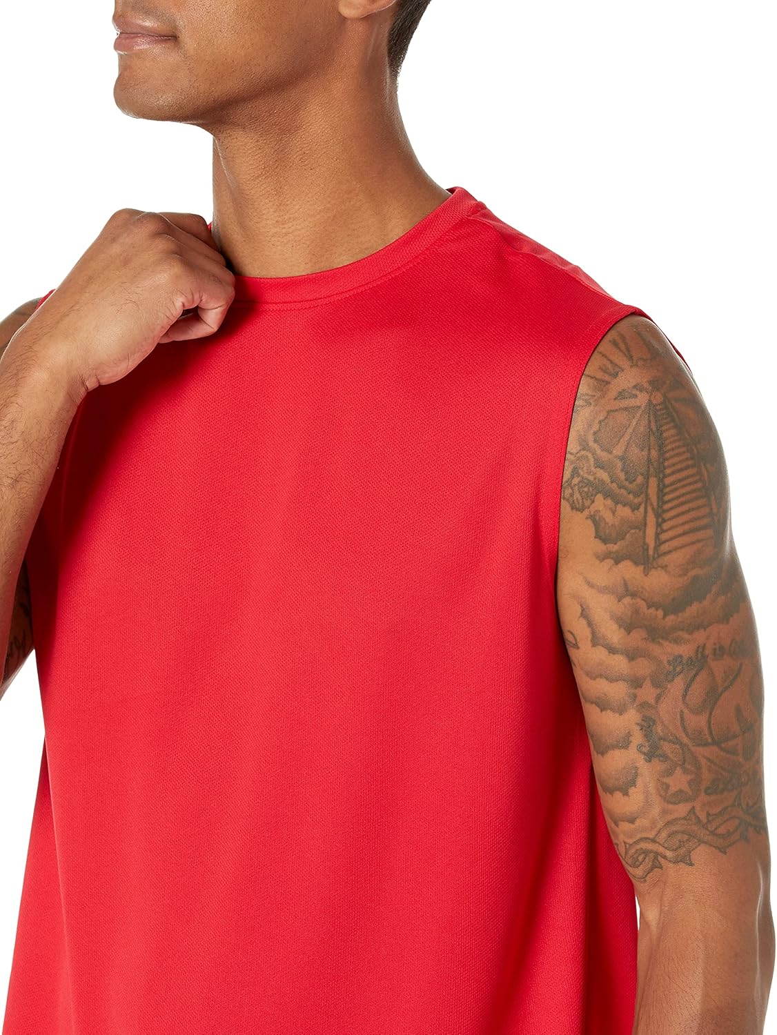 Essentials Men's Active Performance Tech Muscle Tank Pack of 2