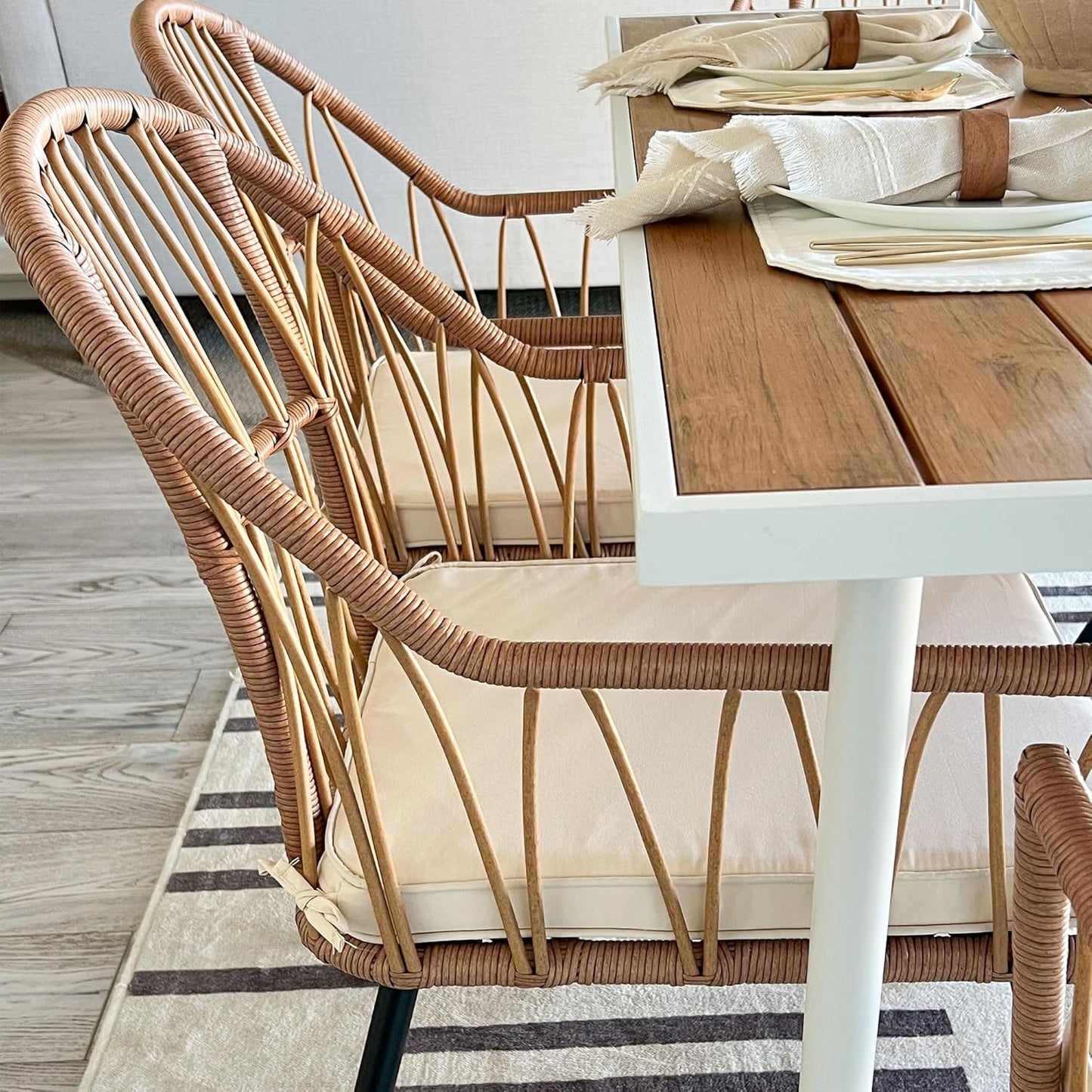 YITAHOME 5 Pieces Outdoor Patio Dining Table Chair Set