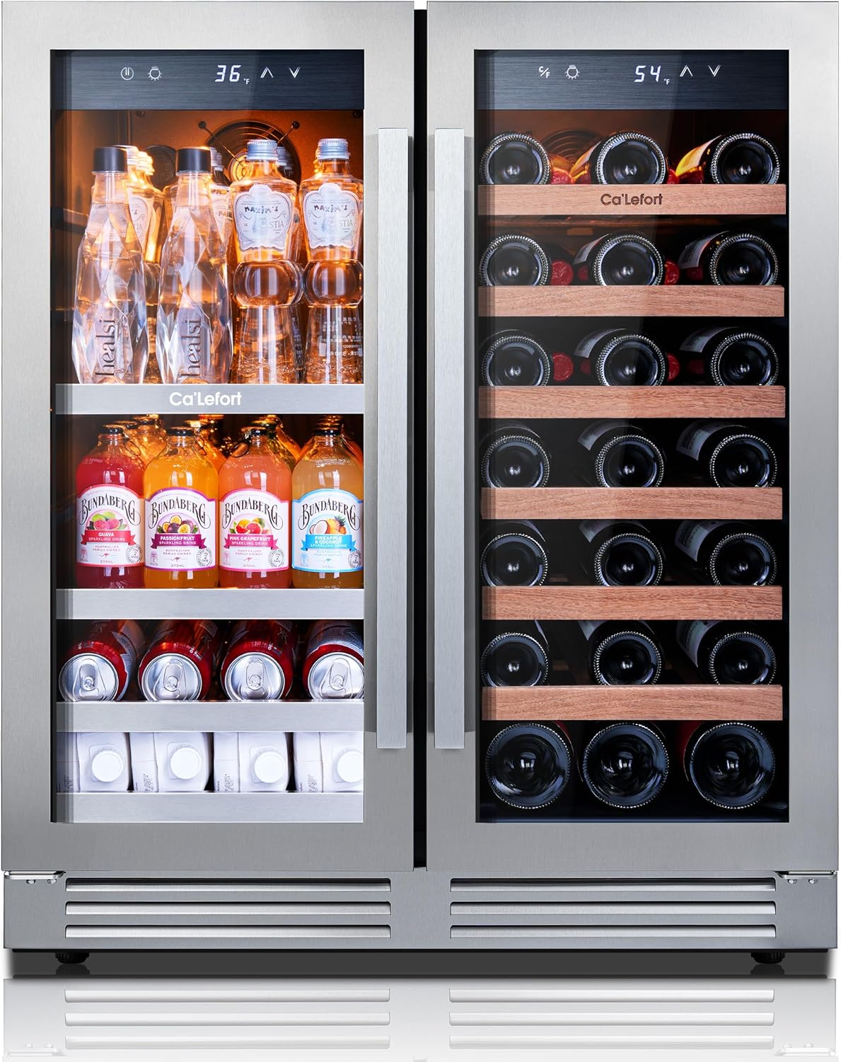 24 Inch Wine Fridge 54 Bottle Wine Cooler Refrigerator