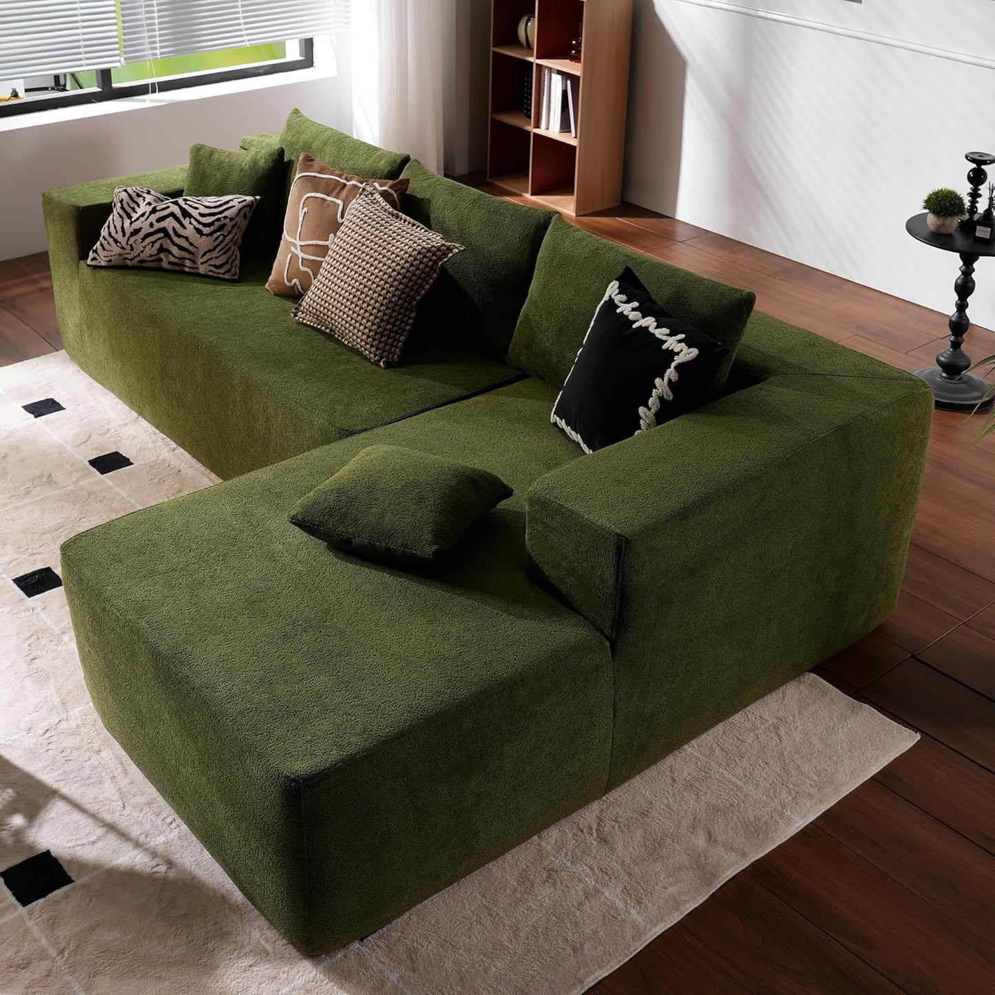 104" Cloud Sectional Couch with L-Shape Chaise
