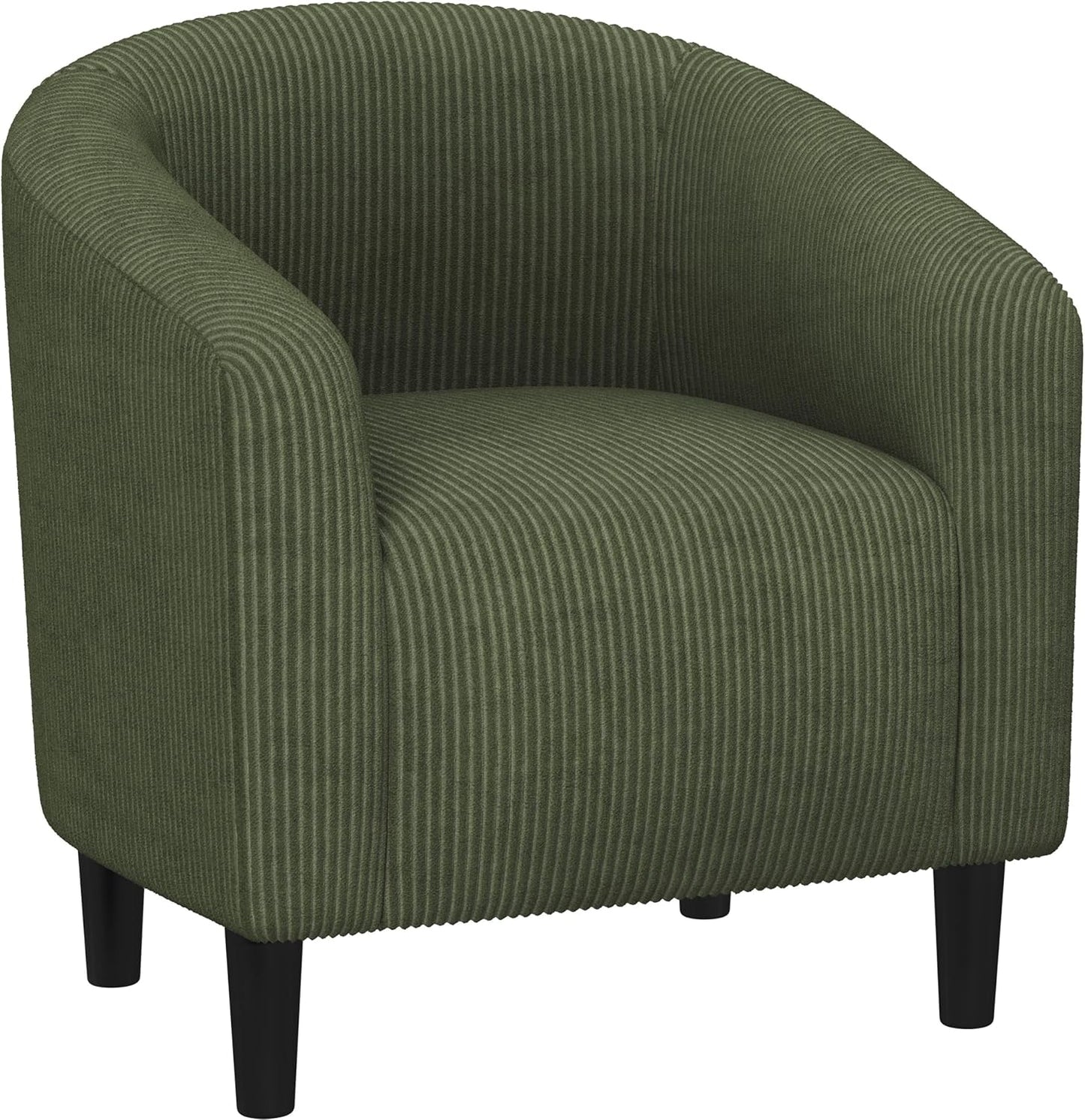 Yaheetech Accent Barrel Chair Boucle Fabric Club Chair