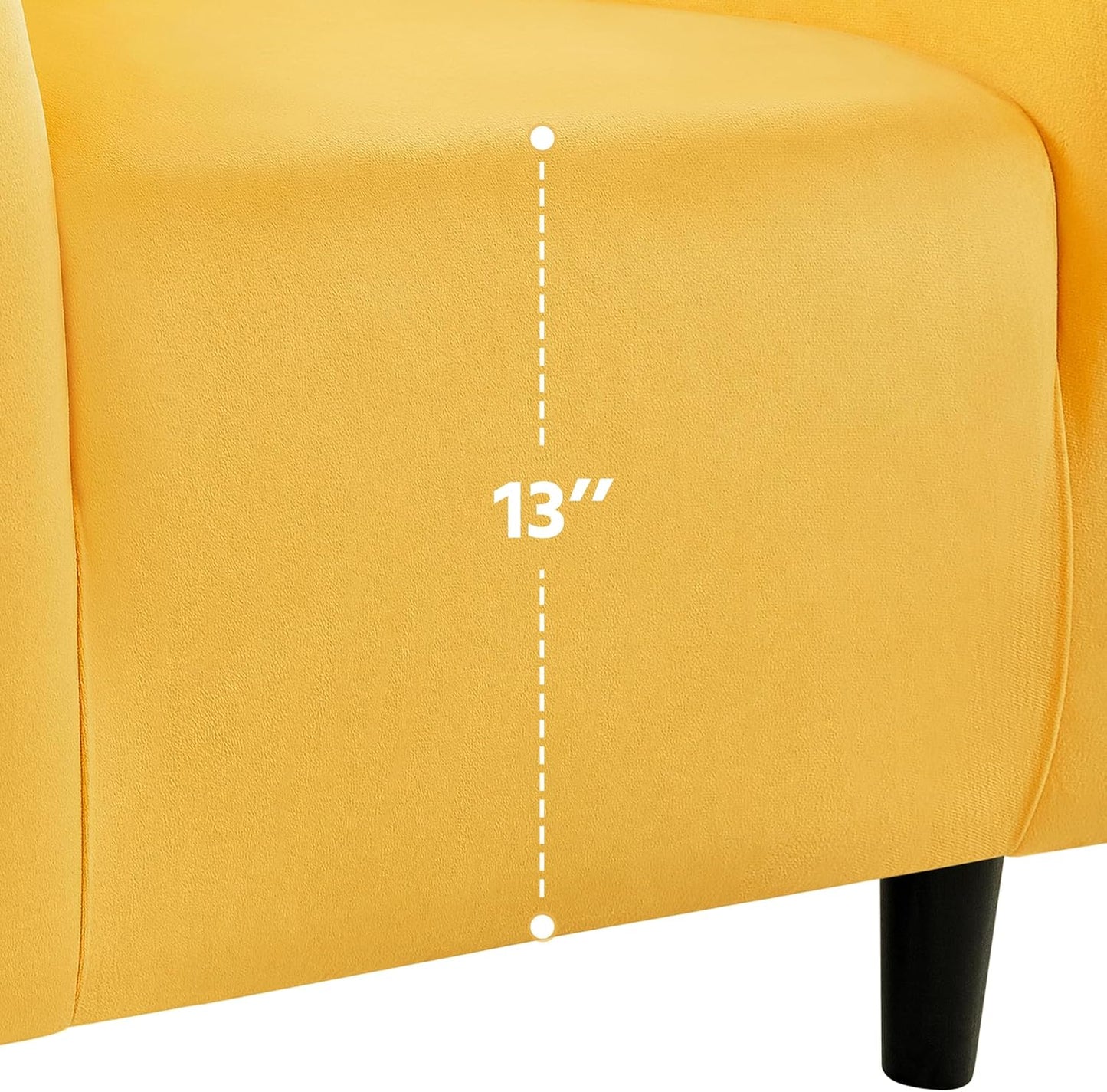 Yaheetech Accent Barrel Chair Boucle Fabric Club Chair