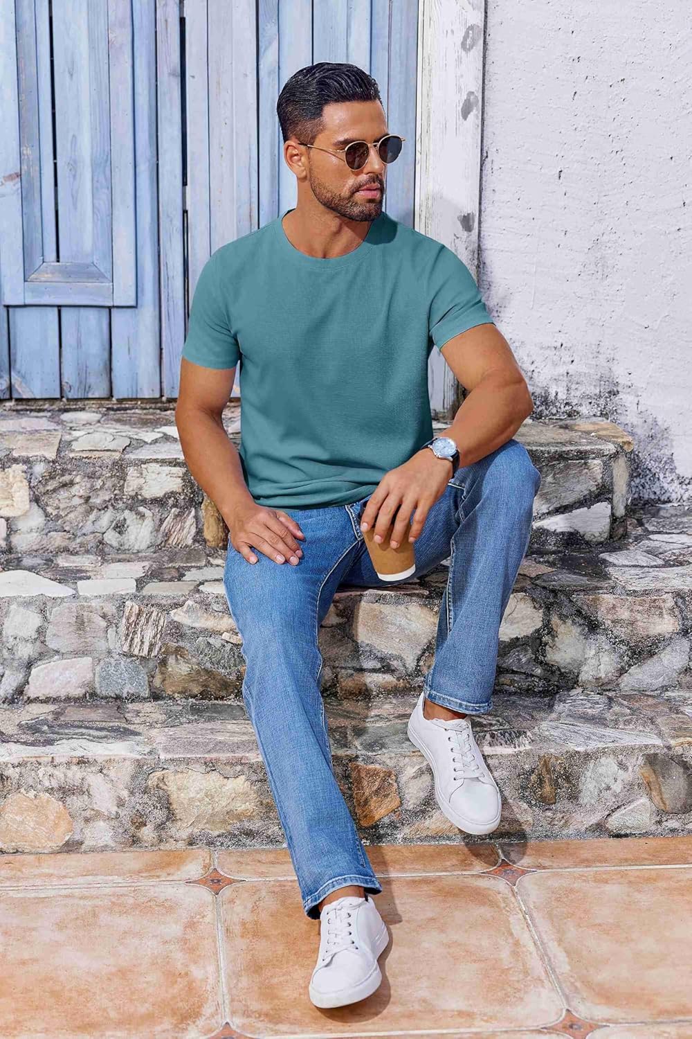 T Shirt Short Sleeve Crew Neck T-Shirt Casual Summer Basic Tee Shirts