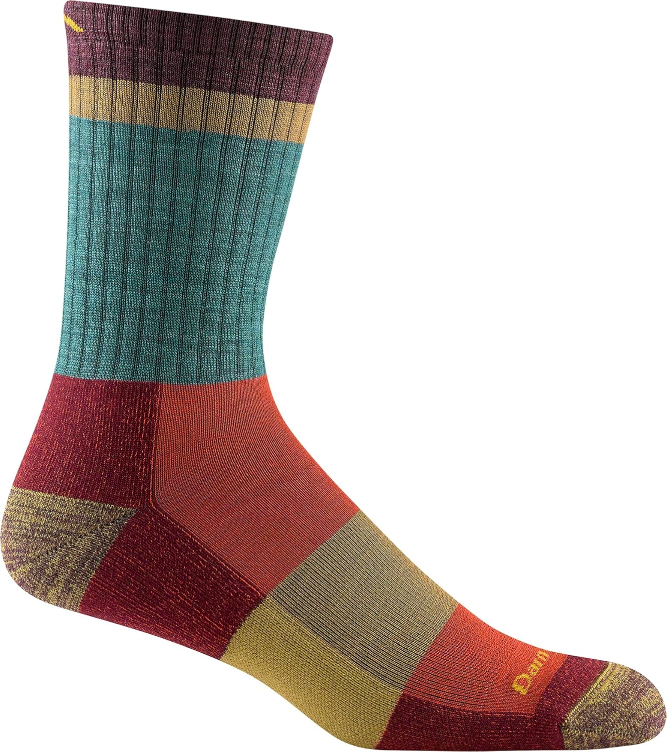 Darntough Men's Heady Stripe Micro Crew Light Cushion Sock