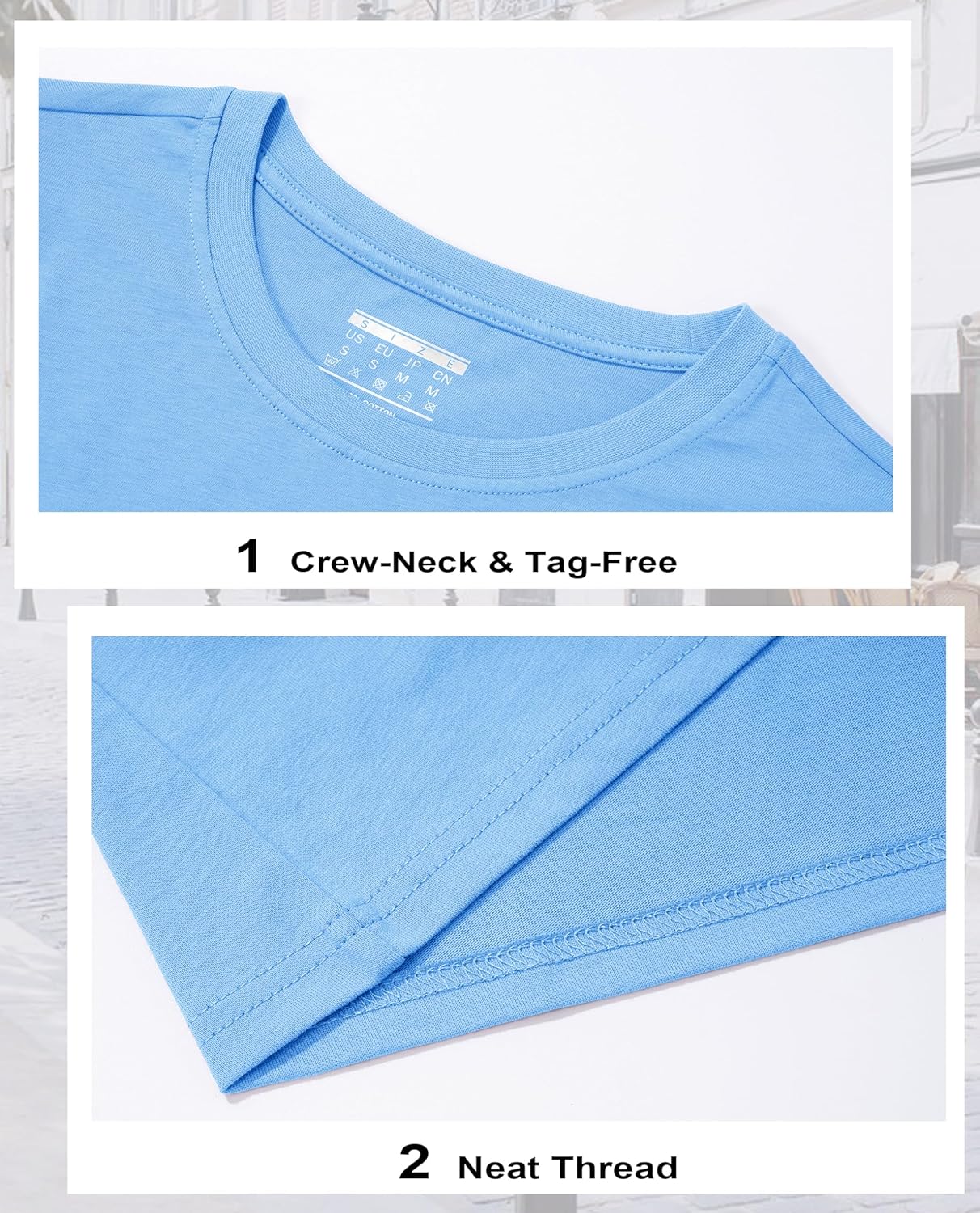 Women's Cotton T-Shirts Short-Sleeve Shirts Crew-Neck Tops