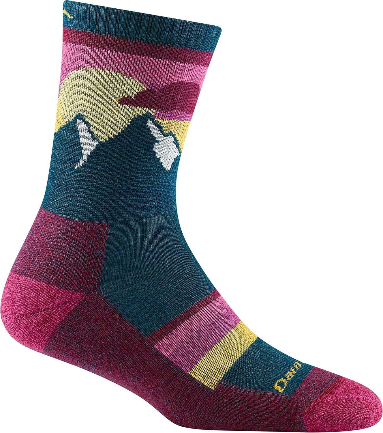 Darntough Women's Hike Trek Sunset Ledge Micro Crew Lightweight with Cushion Sock