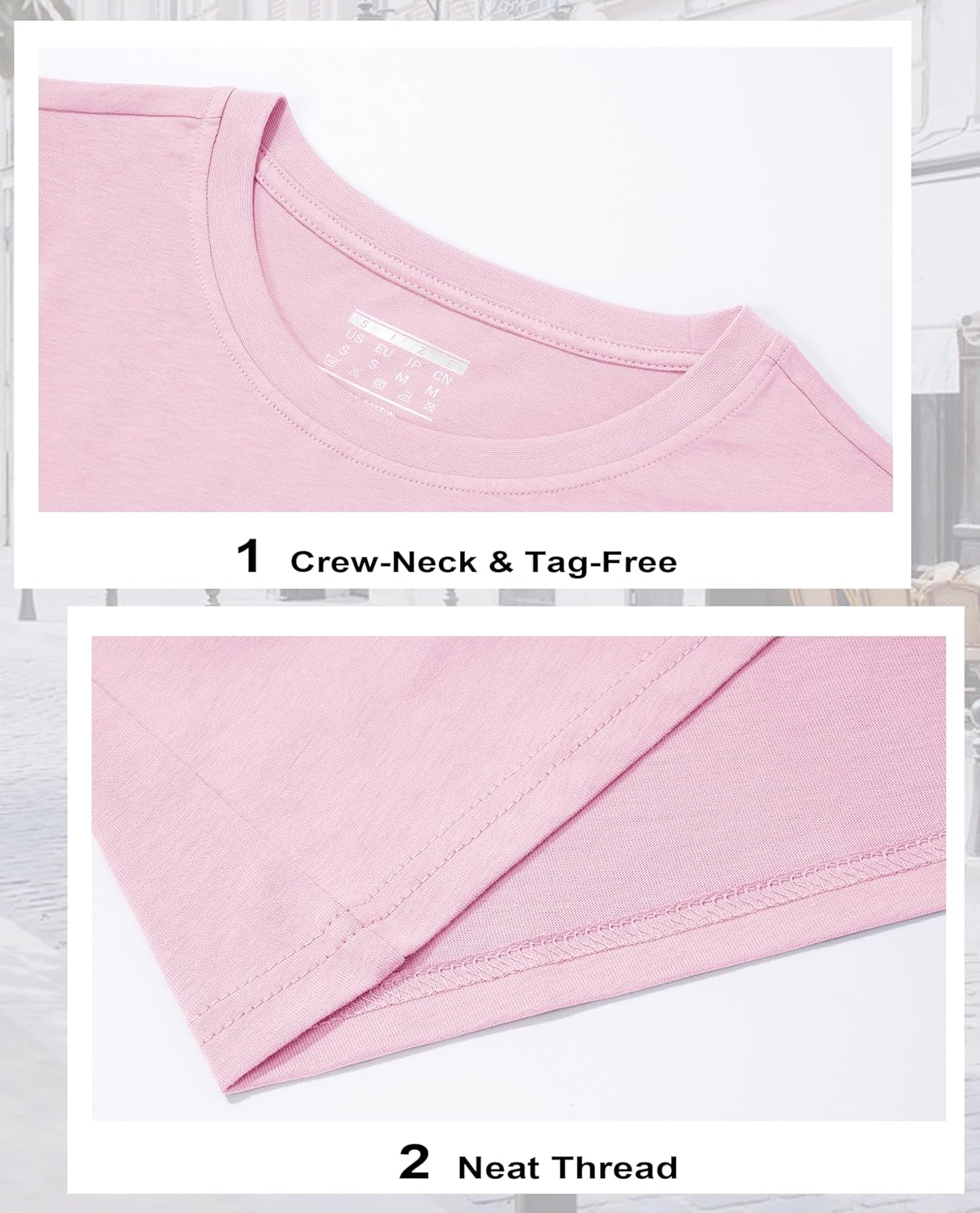Women's Cotton T-Shirts Short-Sleeve Shirts Crew-Neck Tops