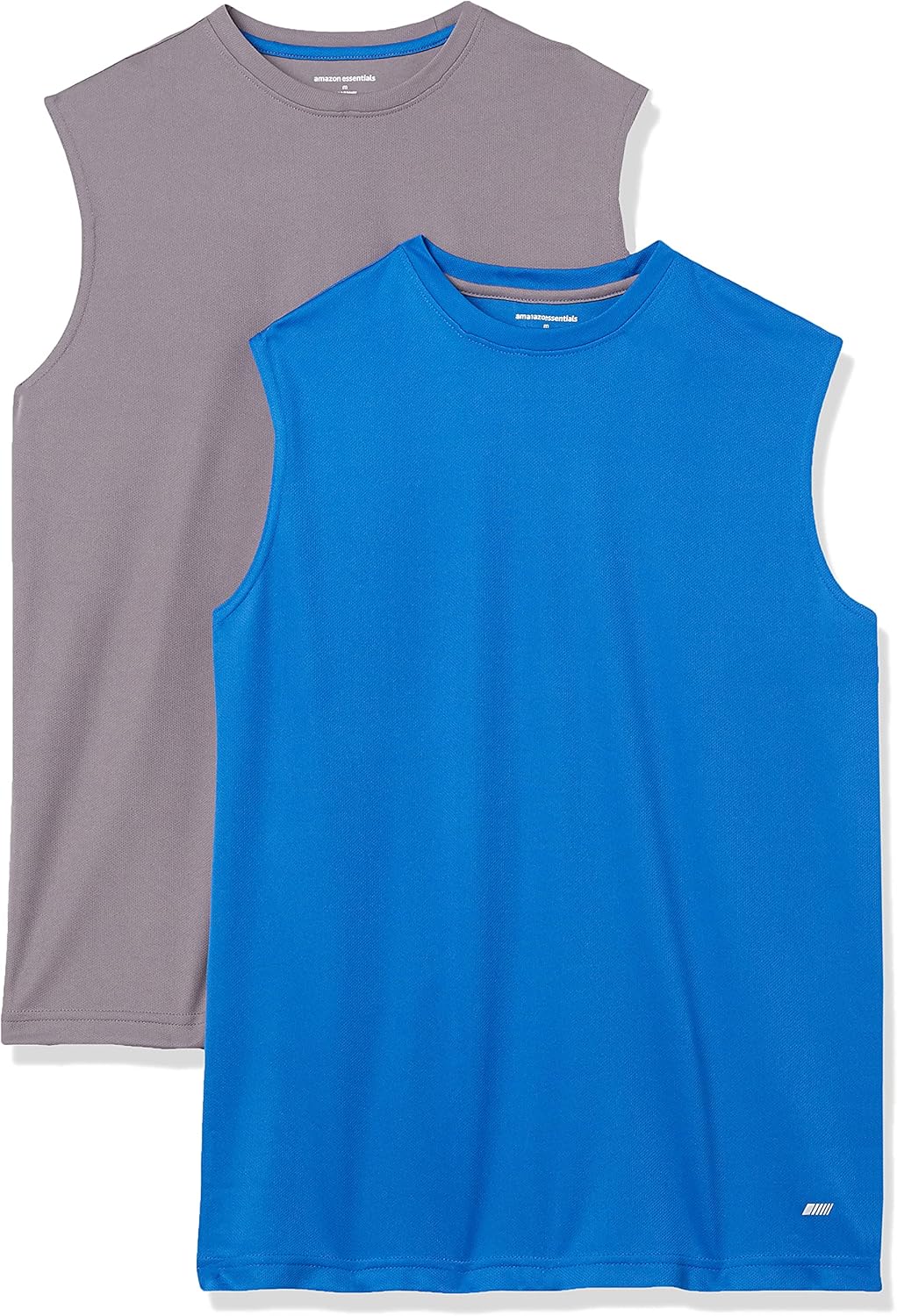 Essentials Men's Active Performance Tech Muscle Tank Pack of 2