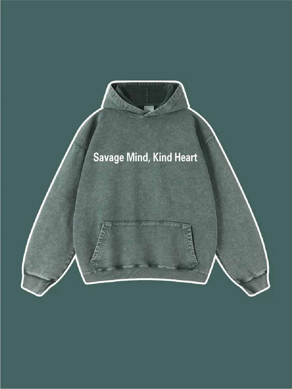 Savage Mind Kind Heart Vintage Hoodie