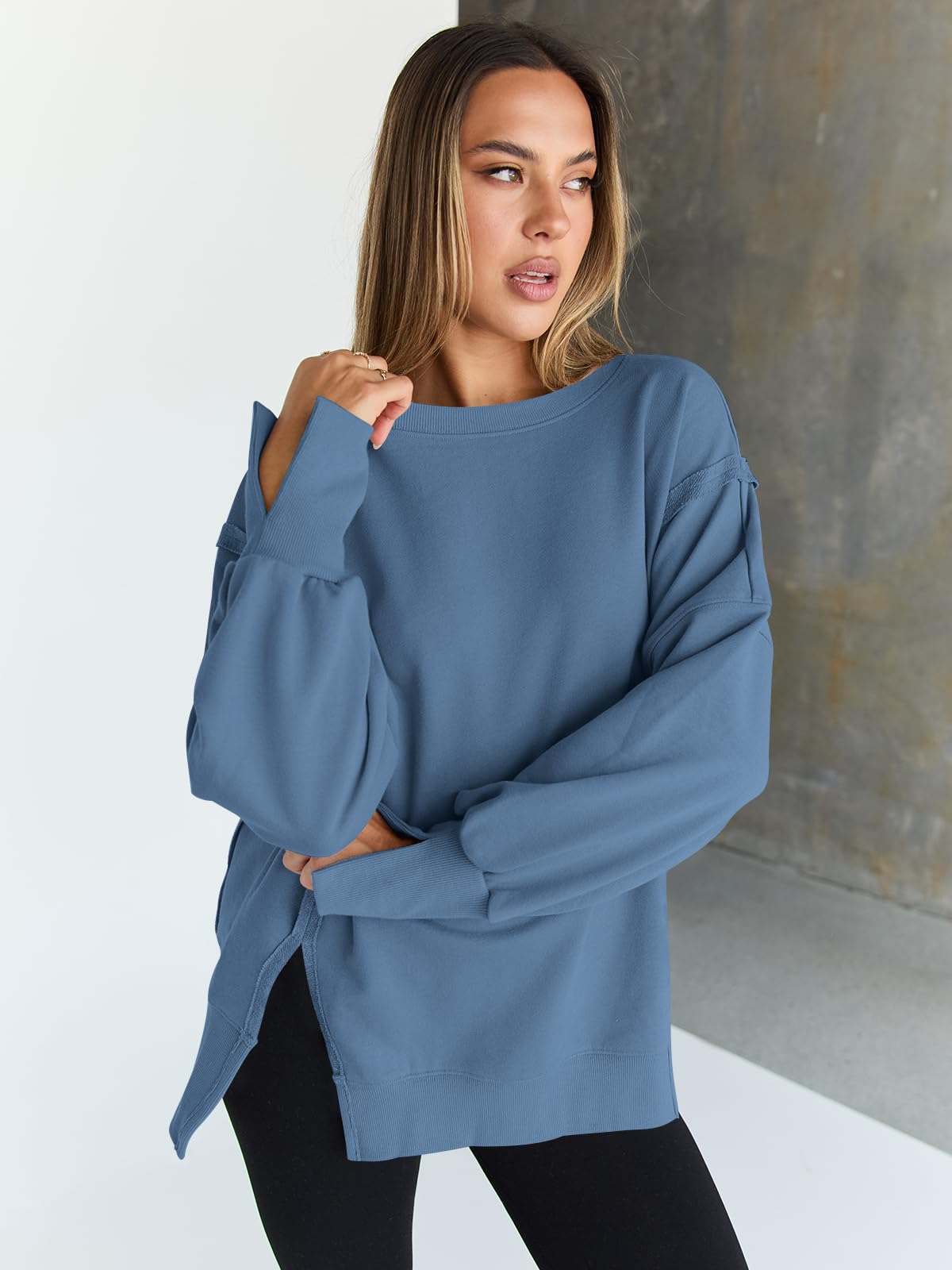 Womens Oversized Sweatshirts Hoodies Crewneck Shirts Fall Outfits