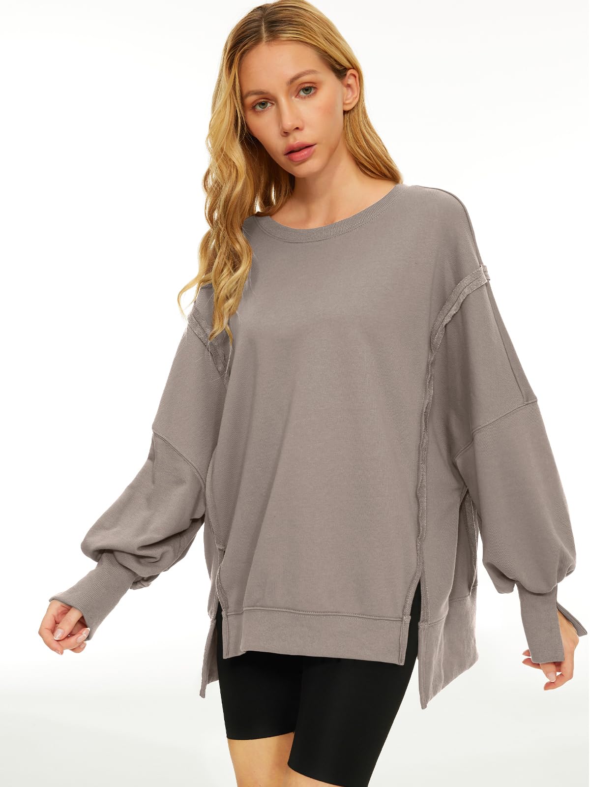 Womens Oversized Sweatshirts Hoodies Crewneck Shirts Fall Outfits