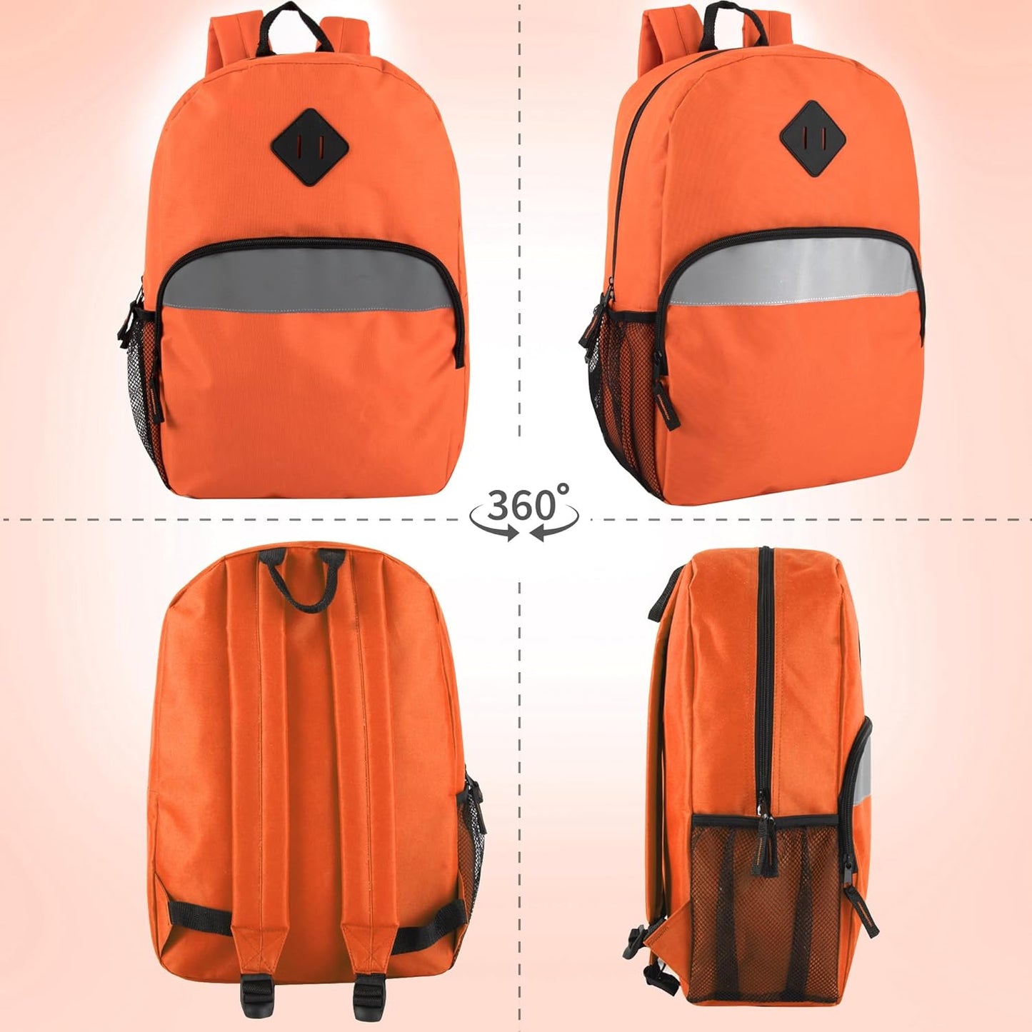 Kids Reflective Backpack Wholesale 24 Pack Backpacks