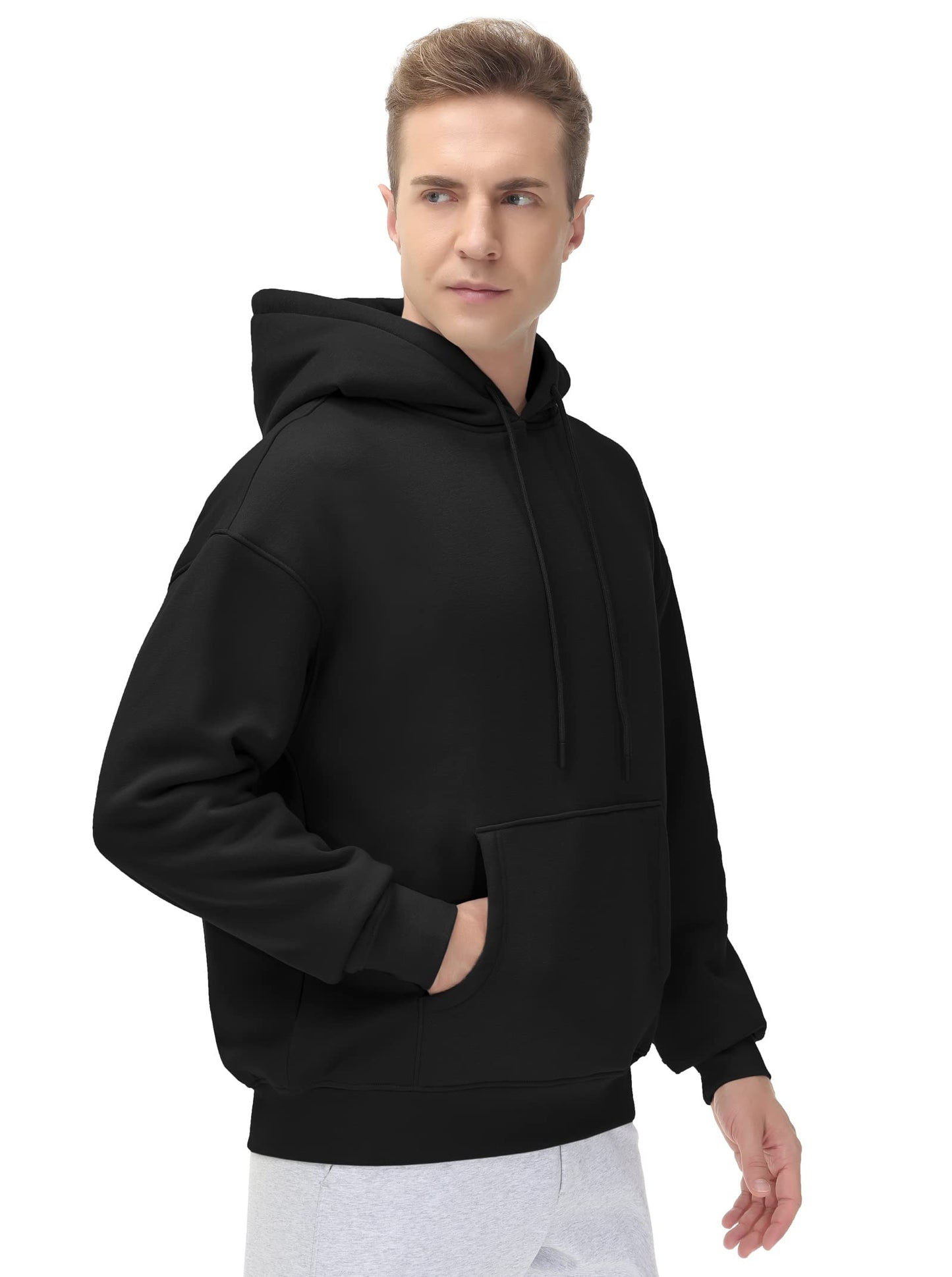 Men's Fleece Pullover Hoodie Loose Fit Ultra Soft