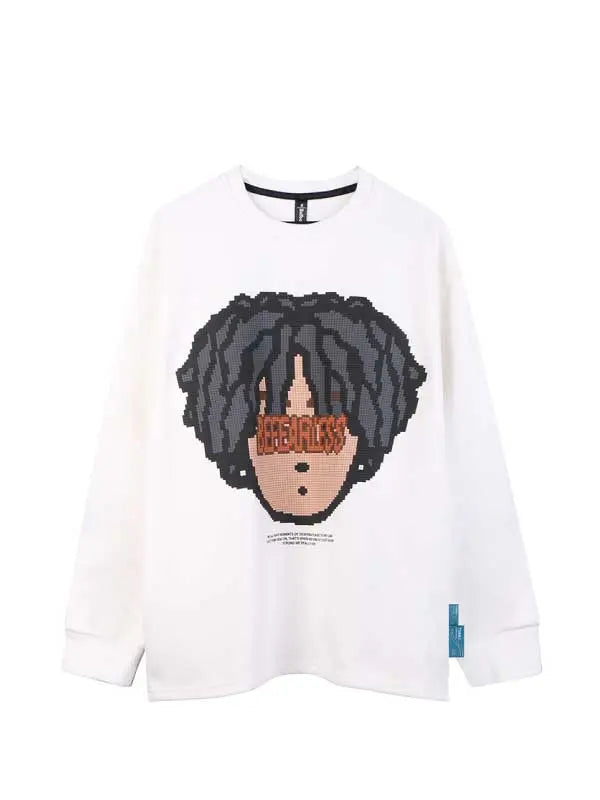 Boy Cartoon Graphic Casual Sweatshirt