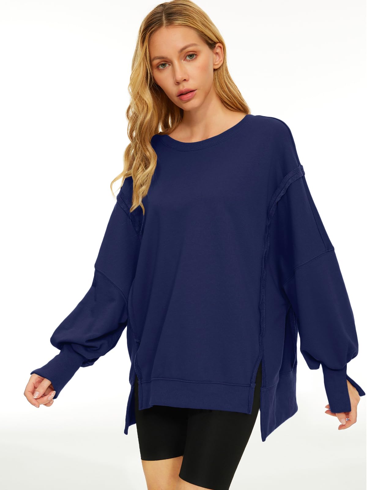 Womens Oversized Sweatshirts Hoodies Crewneck Shirts Fall Outfits