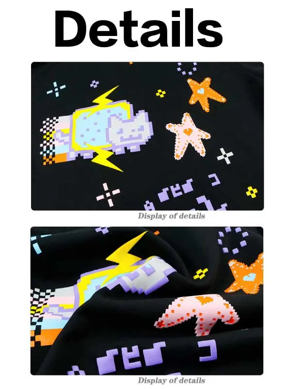 Women's Cartoon Graphic Zip-up Hoodie