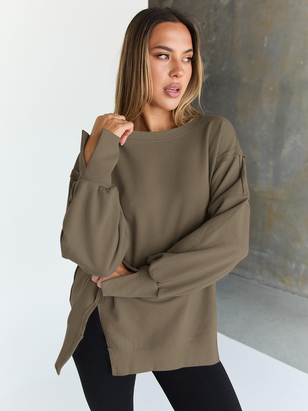 Womens Oversized Sweatshirts Hoodies Crewneck Shirts Fall Outfits