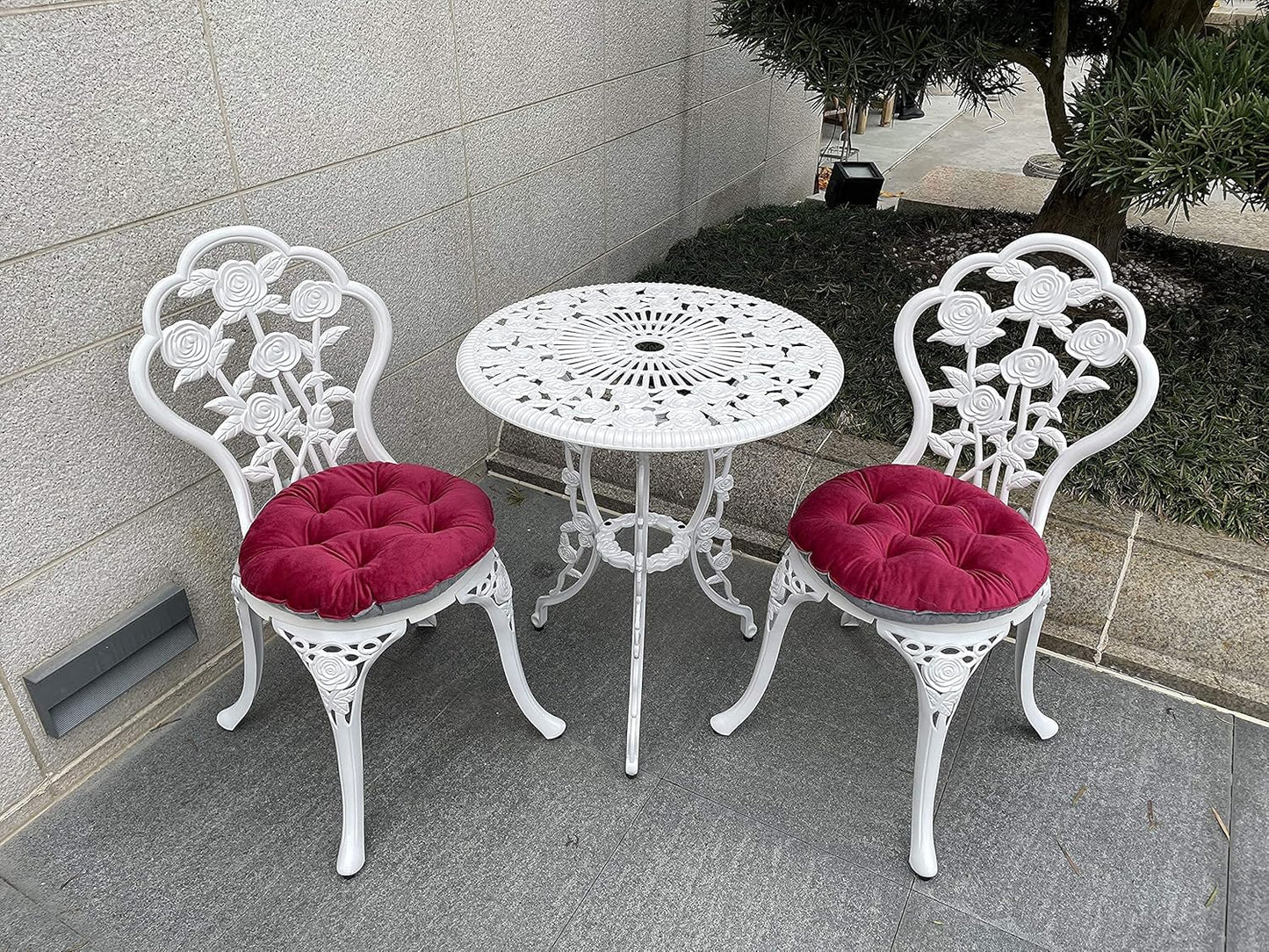 Mandolin Patio Table and Chairs 5 Piece Outdoor Dining Set