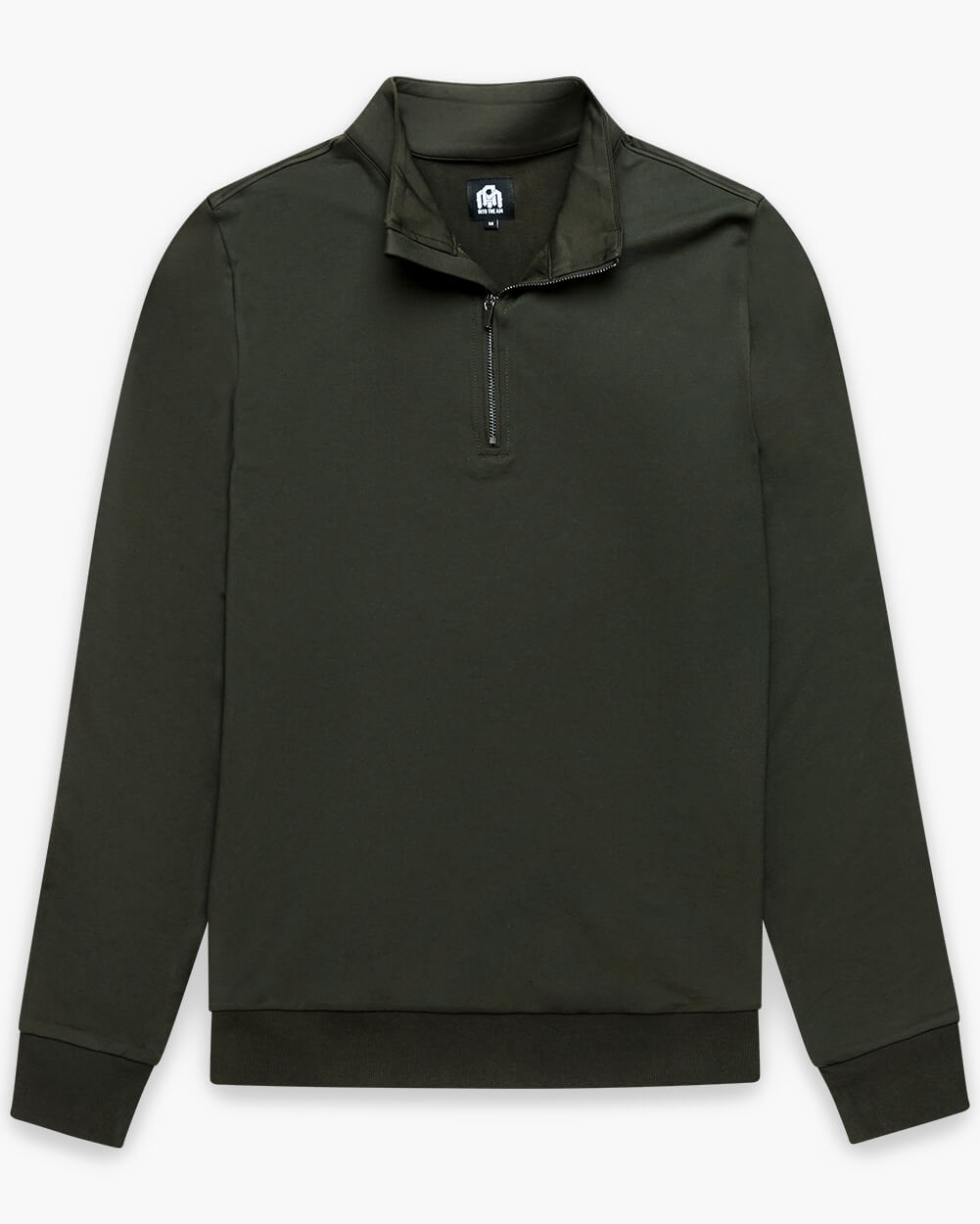 Mens Quarter Zip Tee Lightweight Long Sleeve Athletic Shirt Casual Pullover Top