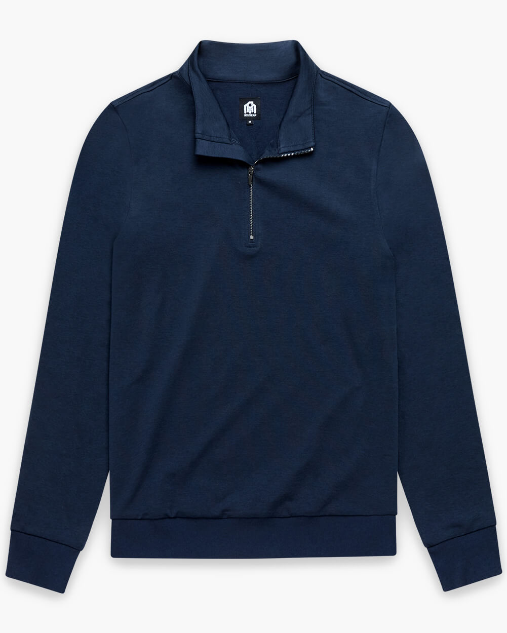 Mens Quarter Zip Tee Lightweight Long Sleeve Athletic Shirt Casual Pullover Top