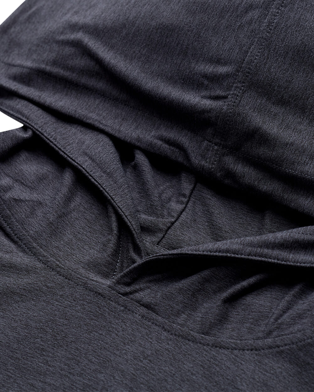 Mens Long Sleeve Hooded Active Tee Lightweight Workout Shirt with Hood