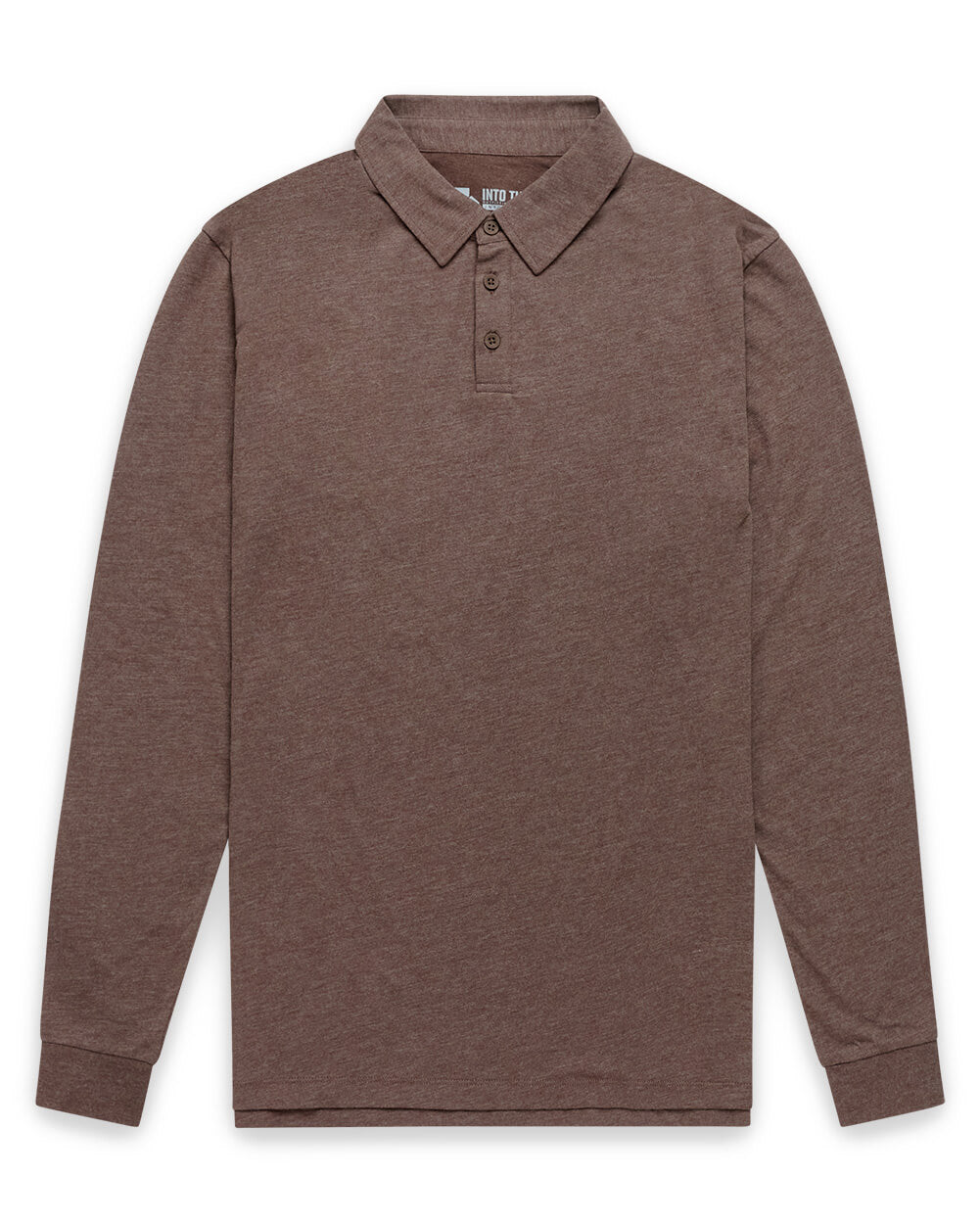 Long Sleeve Polo Shirt Sweatshirt for Men Blue