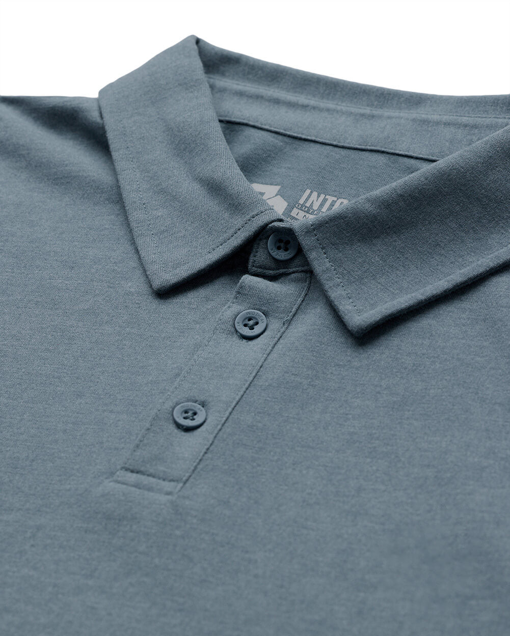 Long Sleeve Polo Shirt Sweatshirt for Men Blue