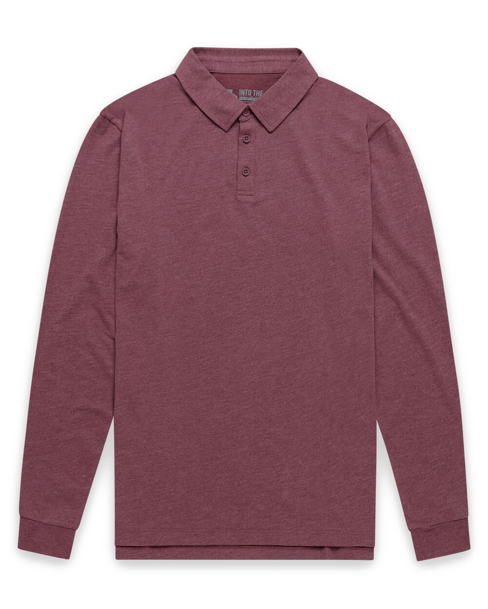 Long Sleeve Polo Shirt Sweatshirt for Men Blue