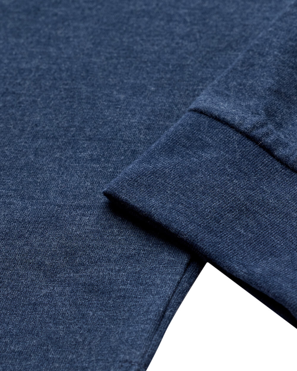 Long Sleeve Polo Shirt Sweatshirt for Men Blue
