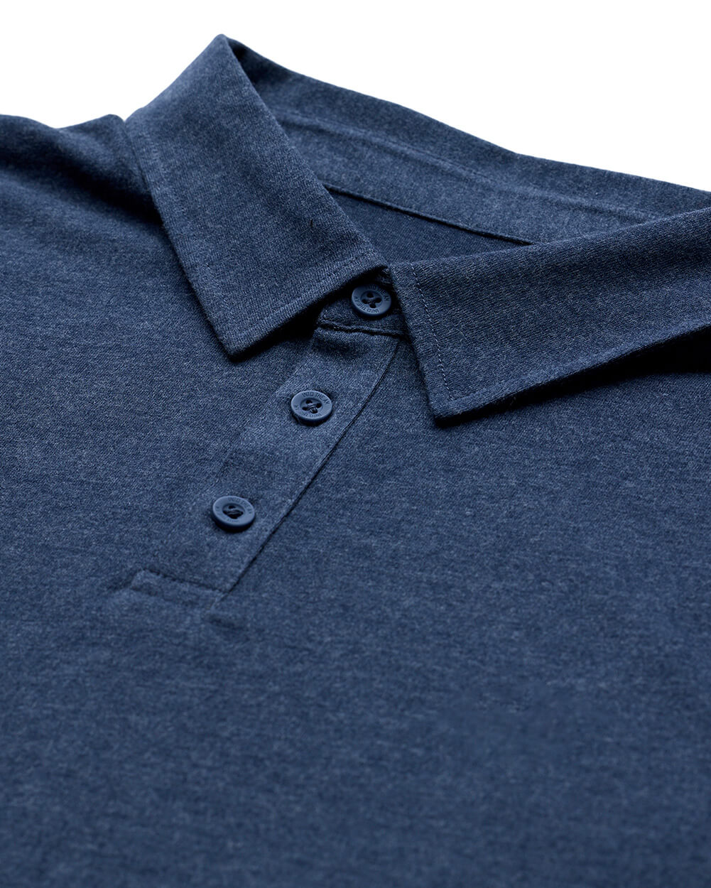 Long Sleeve Polo Shirt Sweatshirt for Men Blue