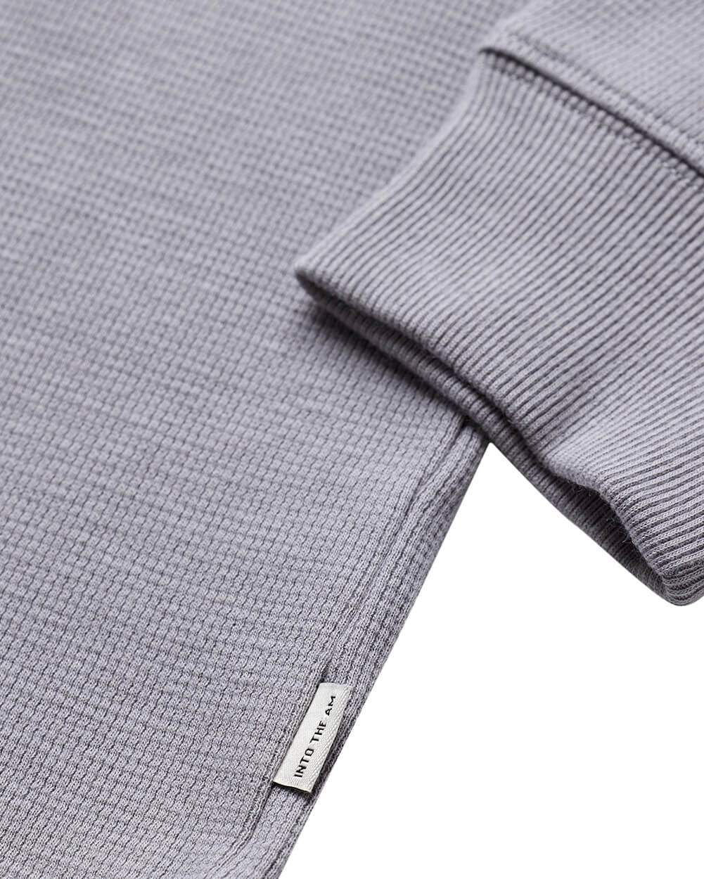 Mens Long Sleeve Waffle Knit Crewneck Shirt Casual Thermal Pullover