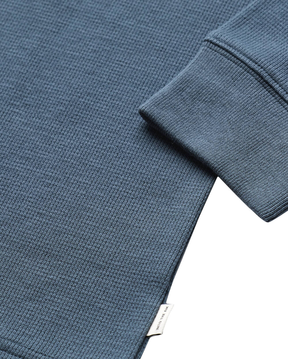 Mens Long Sleeve Waffle Knit Crewneck Shirt Casual Thermal Pullover