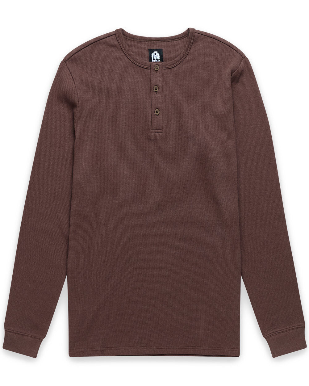Mens Long Sleeve Waffle Knit Henley Shirt Casual Button Front Thermal Top