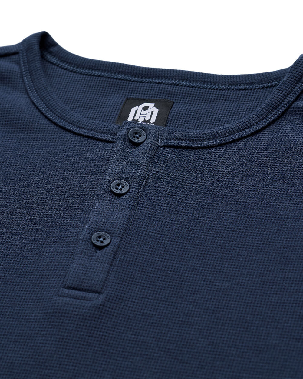 Mens Long Sleeve Waffle Knit Henley Shirt Casual Button Front Thermal Top