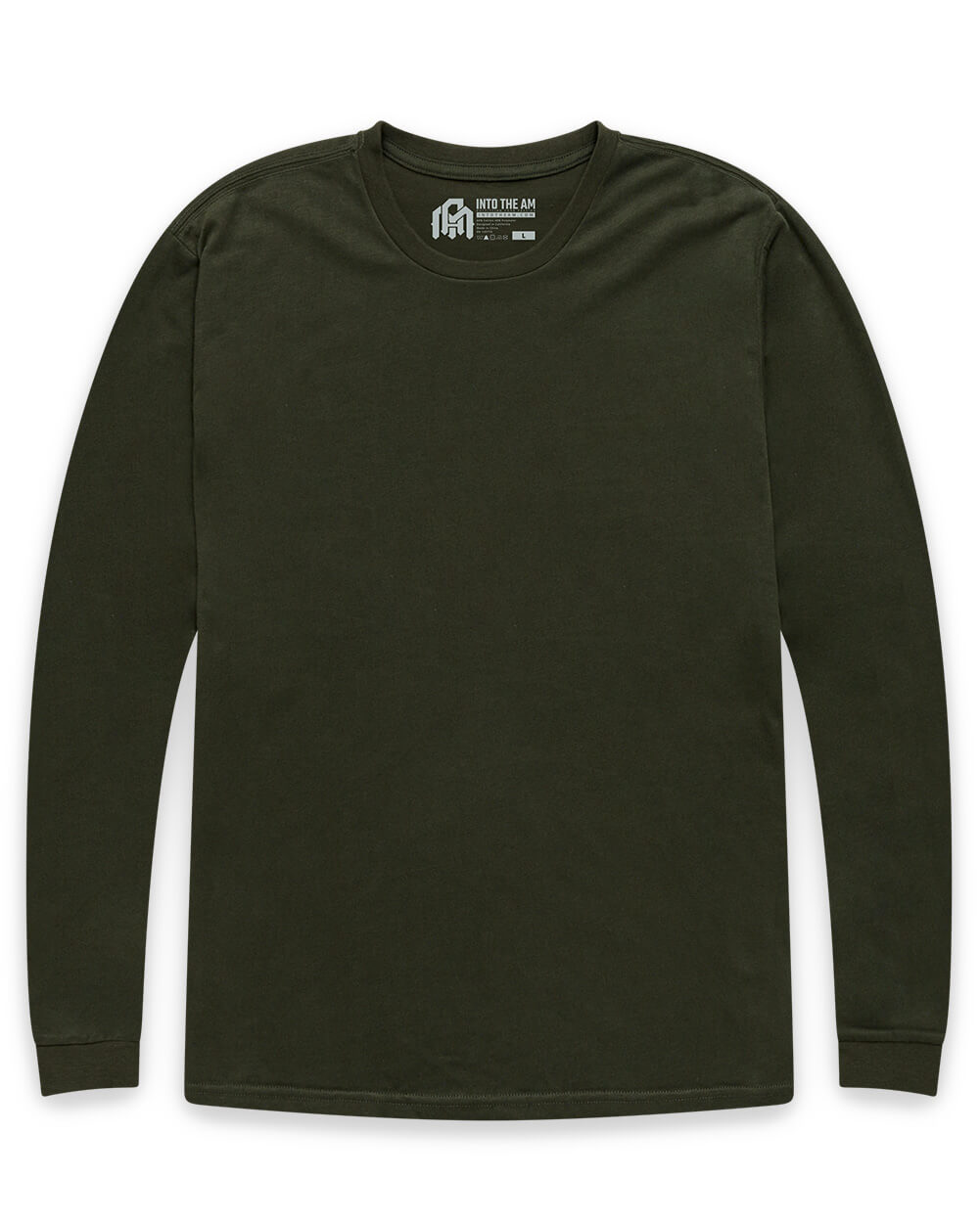 Long Sleeve Tee Mens Essential Solid Tee Lightweight Breathable Comfy Fit