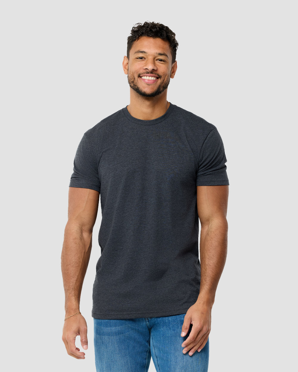 Basic Short Sleeve Tee Cotton T-shirt for Men