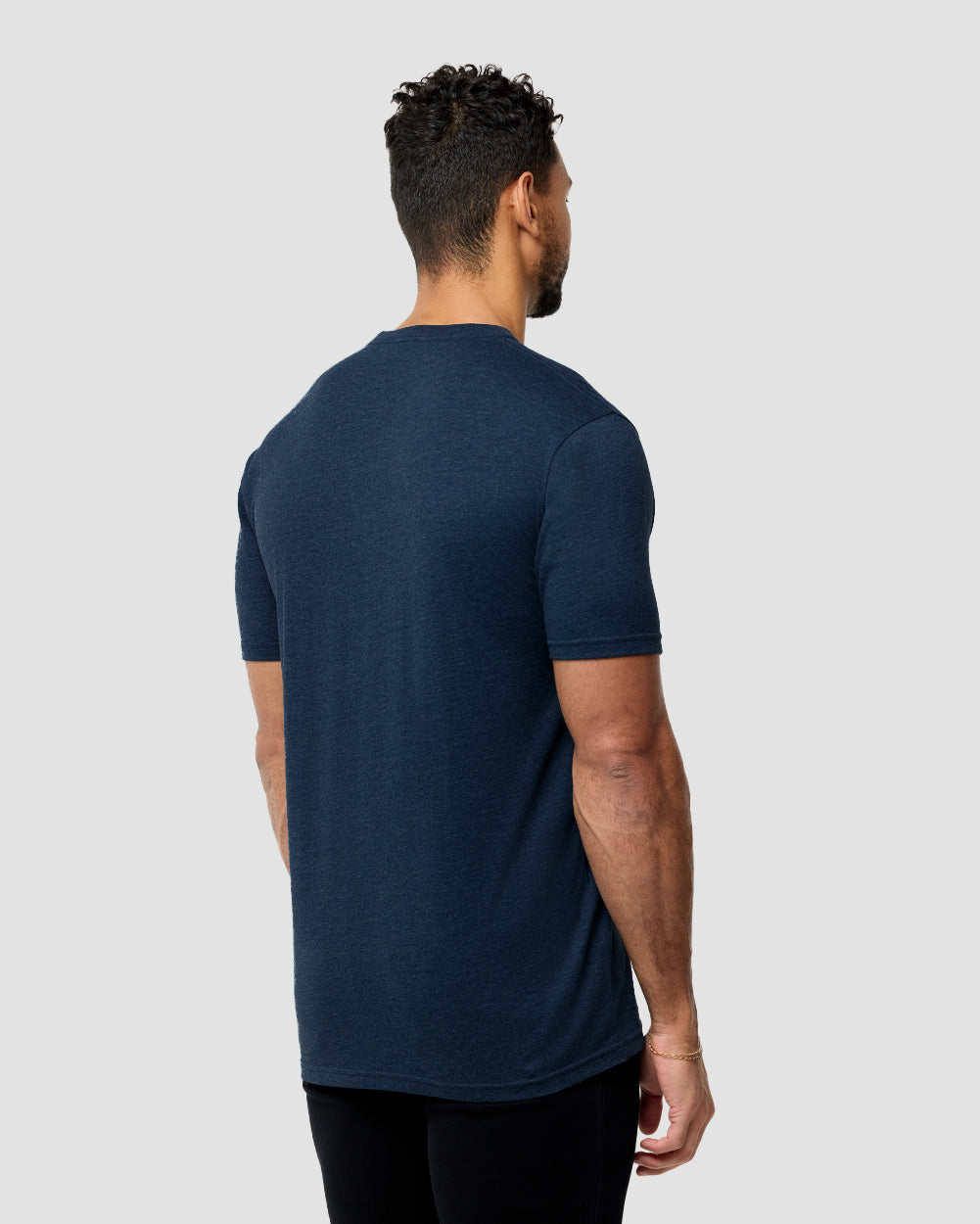 Basic Short Sleeve Tee Cotton T-shirt for Men