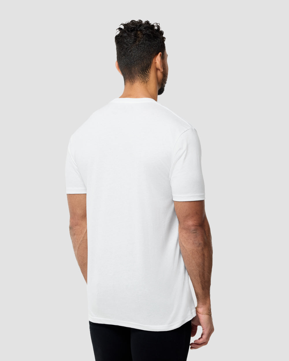 Basic Short Sleeve Tee Cotton T-shirt for Men