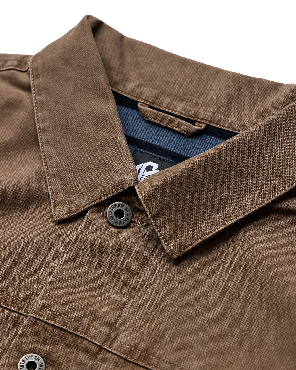 Mens Trucker Jacket Classic Fit Button Up with Chest and Side Pockets