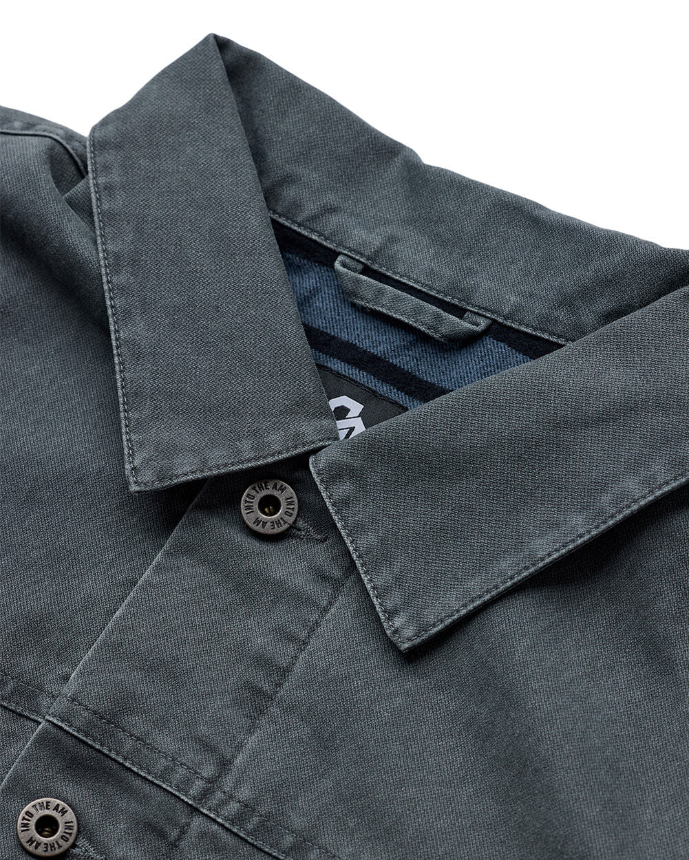Mens Trucker Jacket Classic Fit Button Up with Chest and Side Pockets